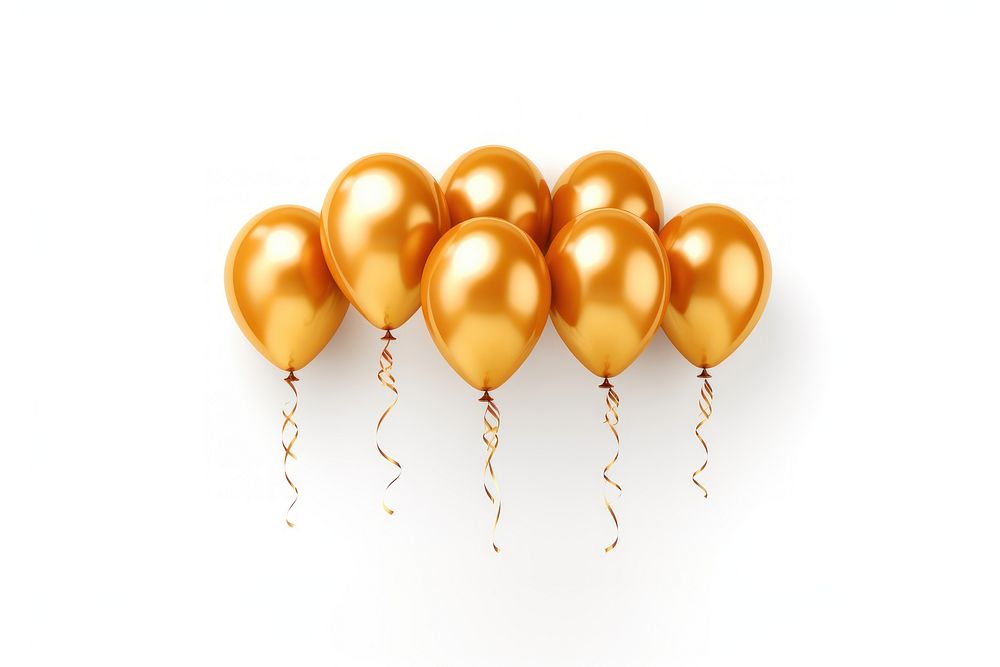 Balloons white background celebration anniversary. AI generated Image by rawpixel.