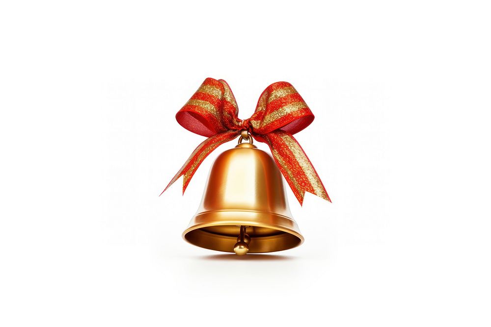 Celebration bell white background decoration. AI generated Image by rawpixel.