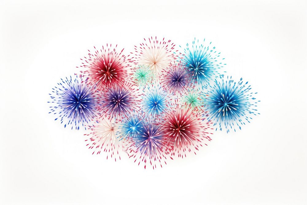 Fireworks backgrounds white background celebration. AI generated Image by rawpixel.