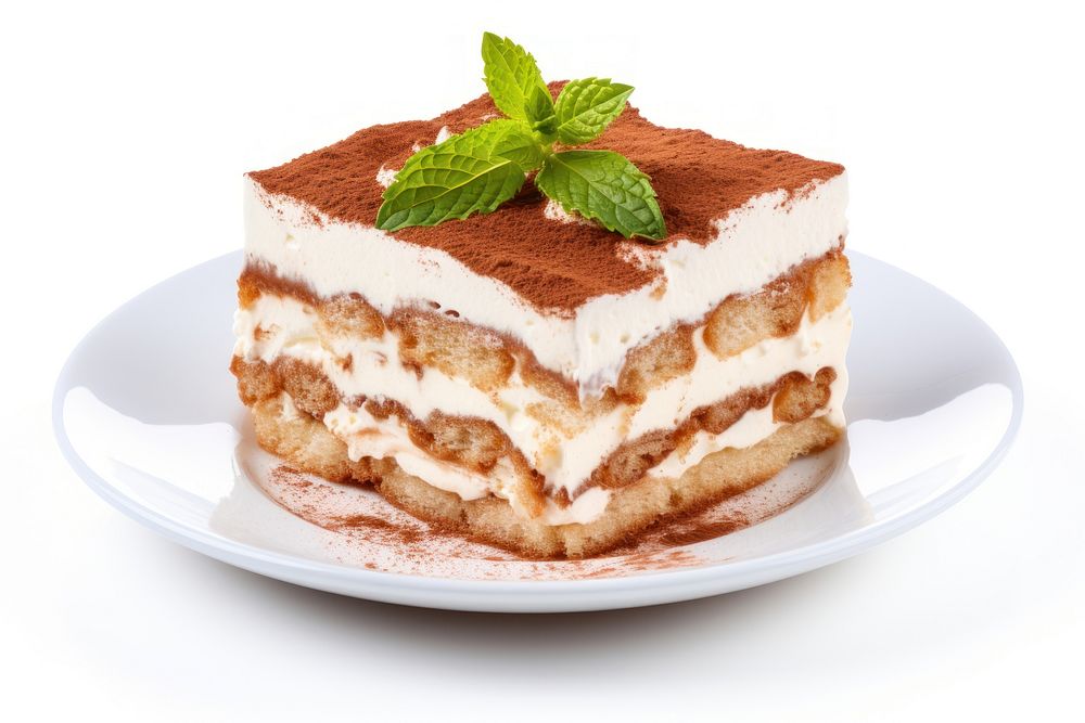 Tiramisu dessert baked cream. AI generated Image by rawpixel.