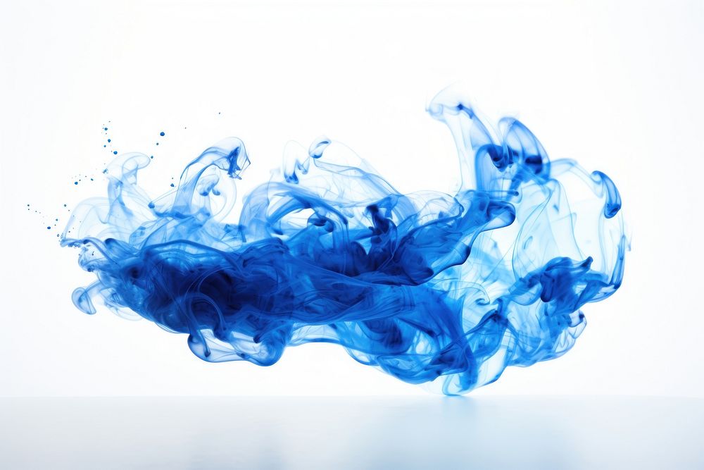 Blue fire blue splattered splashing. AI generated Image by rawpixel.
