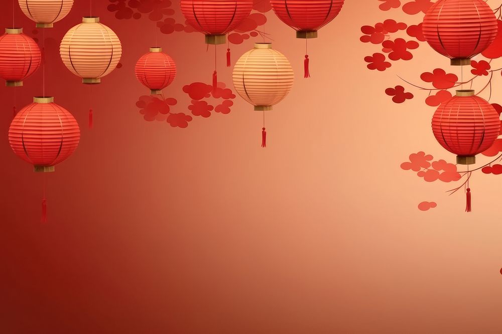 Chineses New years celebration backgrounds decoration repetition. AI generated Image by rawpixel.