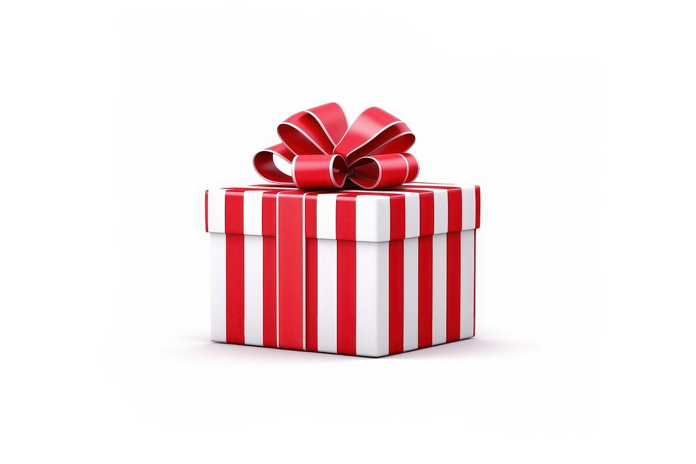 Christmas gift box white background celebration anniversary. AI generated Image by rawpixel.