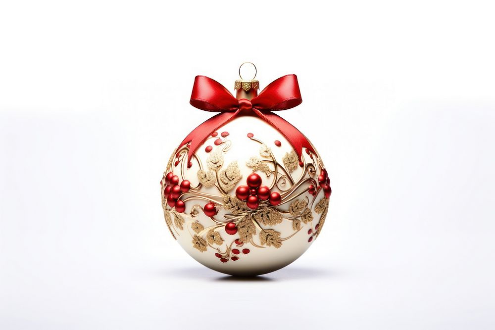 Christmas ornament white background celebration accessories. AI generated Image by rawpixel.