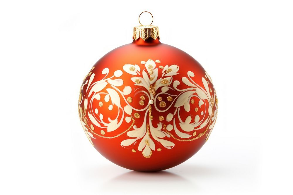 Christmas ornament white background celebration. AI generated Image by rawpixel.