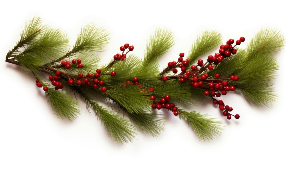 Christmas tree branch border christmas plant christmas tree. AI generated Image by rawpixel.