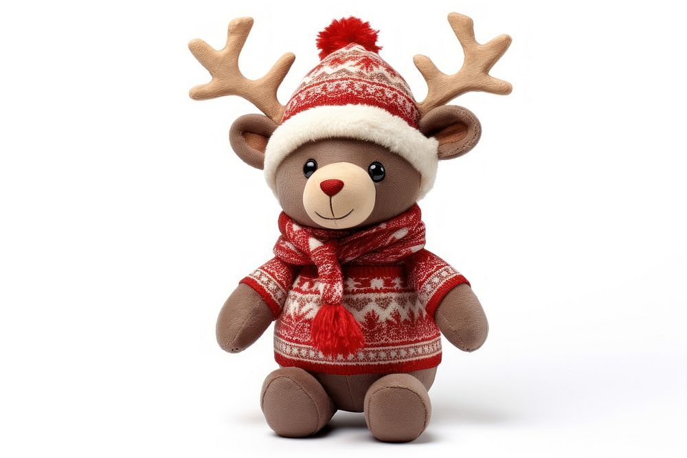 Christmas plush cute doll. AI generated Image by rawpixel.