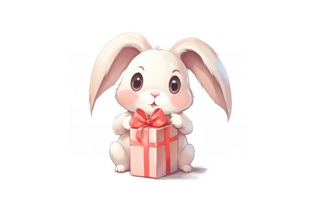Gift cute white background representation. AI generated Image by rawpixel.