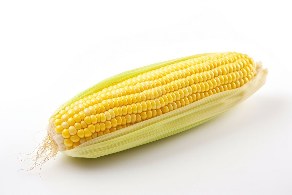 Corncob plant food white background. AI generated Image by rawpixel.
