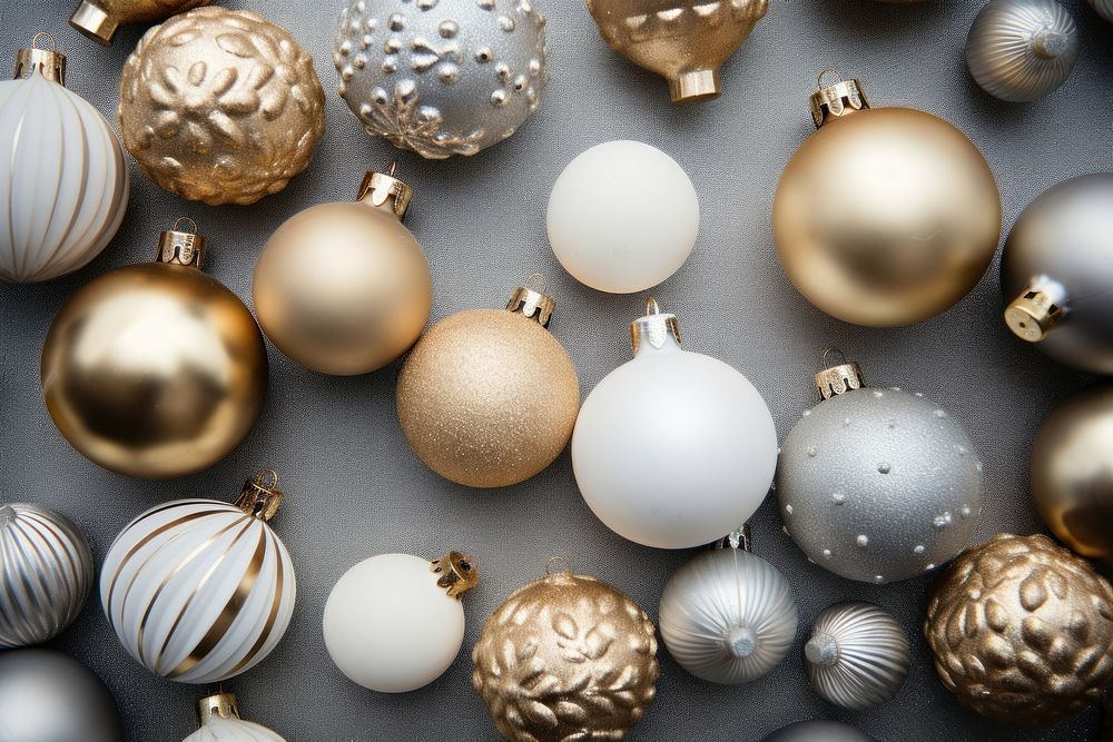 Christmas decorations gold celebration backgrounds. AI generated Image by rawpixel.