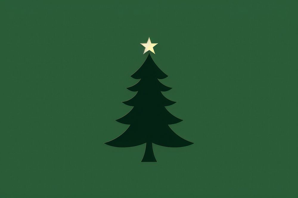 Christmas tree symbol shape green. AI generated Image by rawpixel.
