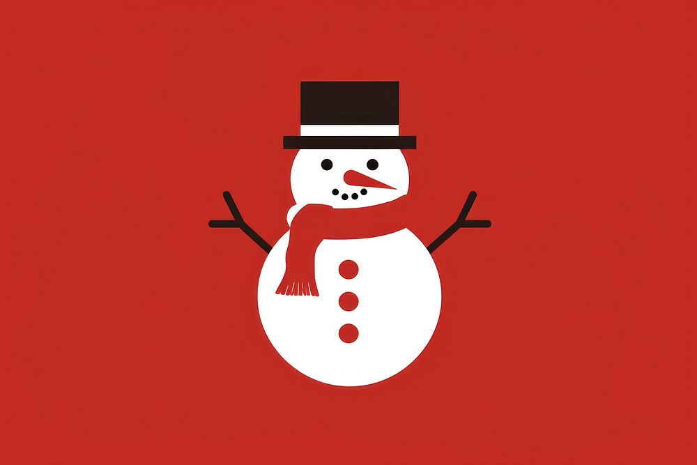 Snowman winter shape anthropomorphic. AI generated Image by rawpixel.