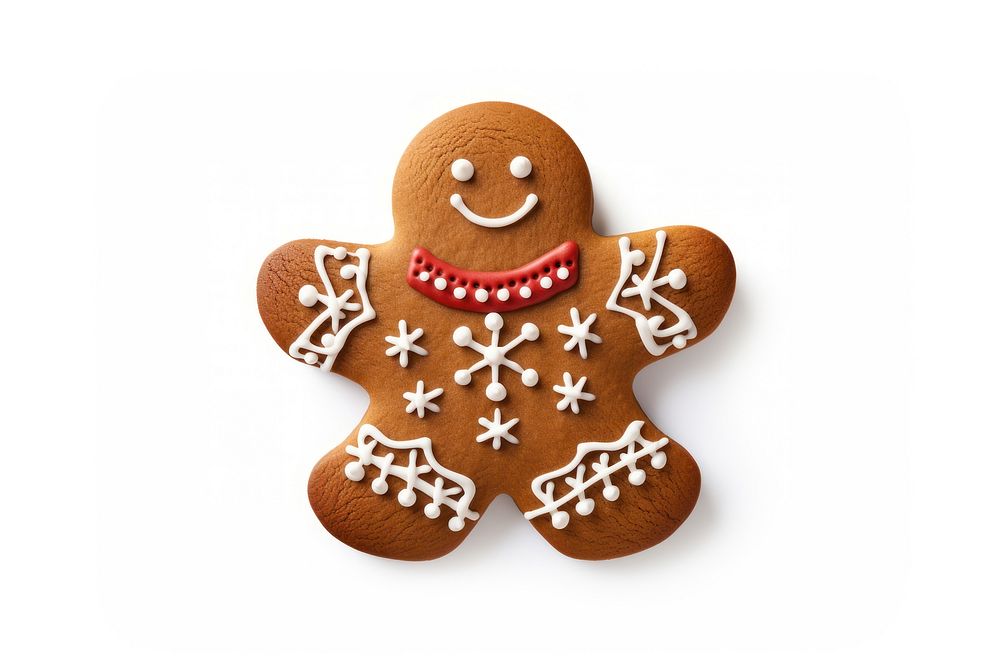 Gingermanbread gingerbread cookie food. AI generated Image by rawpixel.