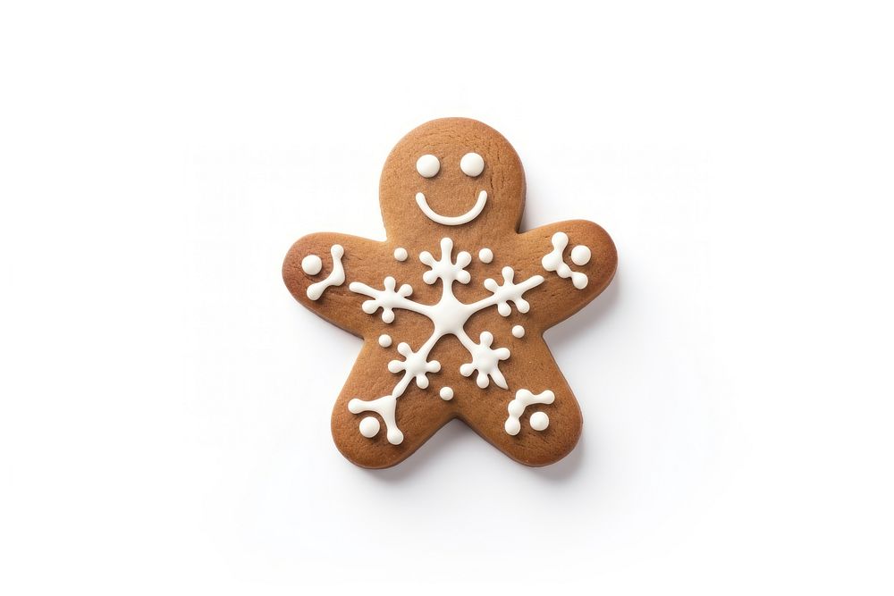 Gingermanbread gingerbread dessert cookie. AI generated Image by rawpixel.