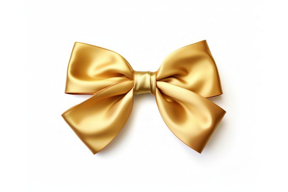 Bow gold white background celebration. AI generated Image by rawpixel.