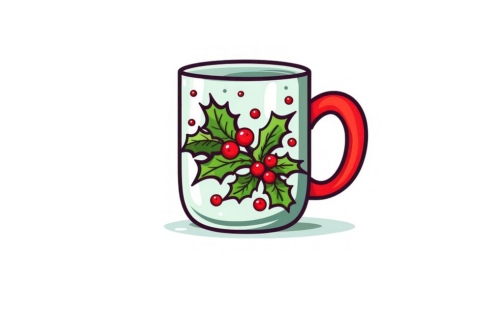 Christmas mug cartoon drink. AI generated Image by rawpixel.