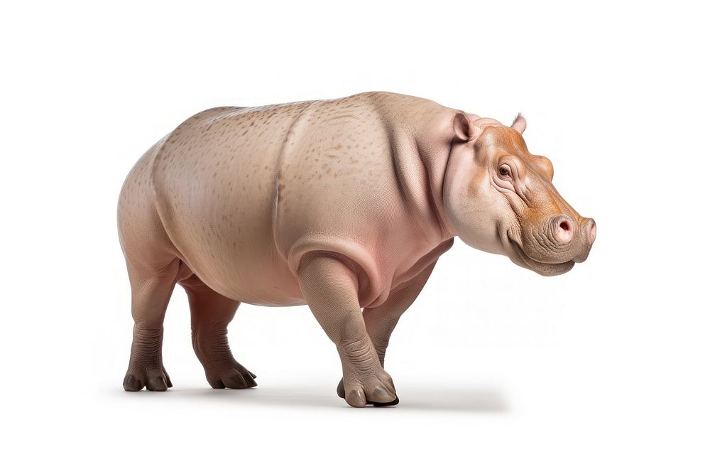 Animal hippopotamus wildlife mammal. AI generated Image by rawpixel.