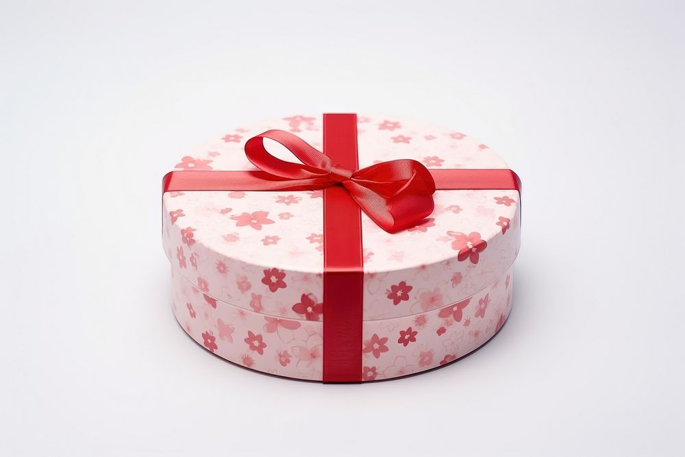 Gift box shape white background. AI generated Image by rawpixel.