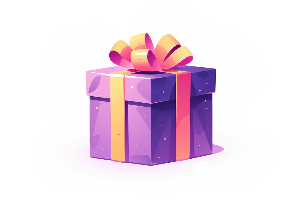 A new year gift celebration box white background. AI generated Image by rawpixel.