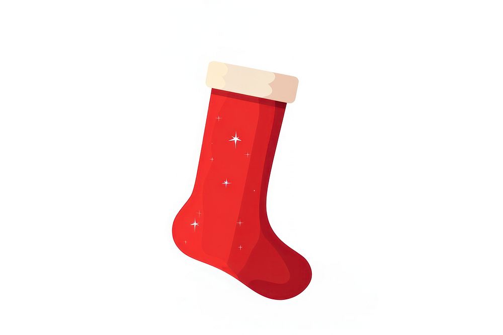 A christmas stocking festival white background celebration. AI generated Image by rawpixel.