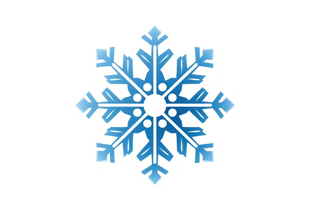 A snowflake decoration christmas white. AI generated Image by rawpixel.