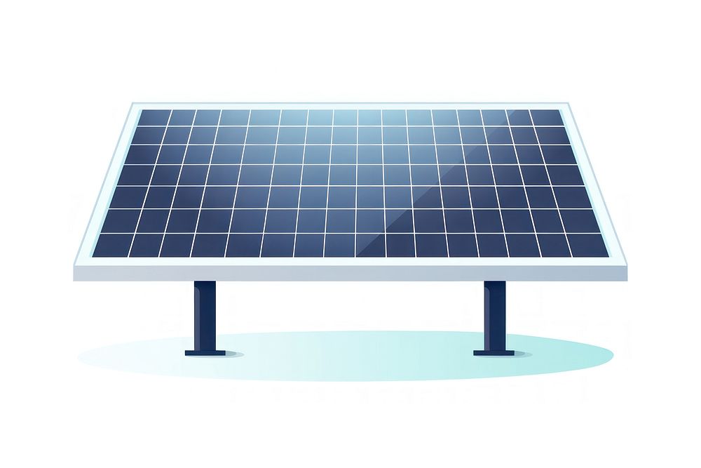 A solar panel sun white background environmentalist. AI generated Image by rawpixel.