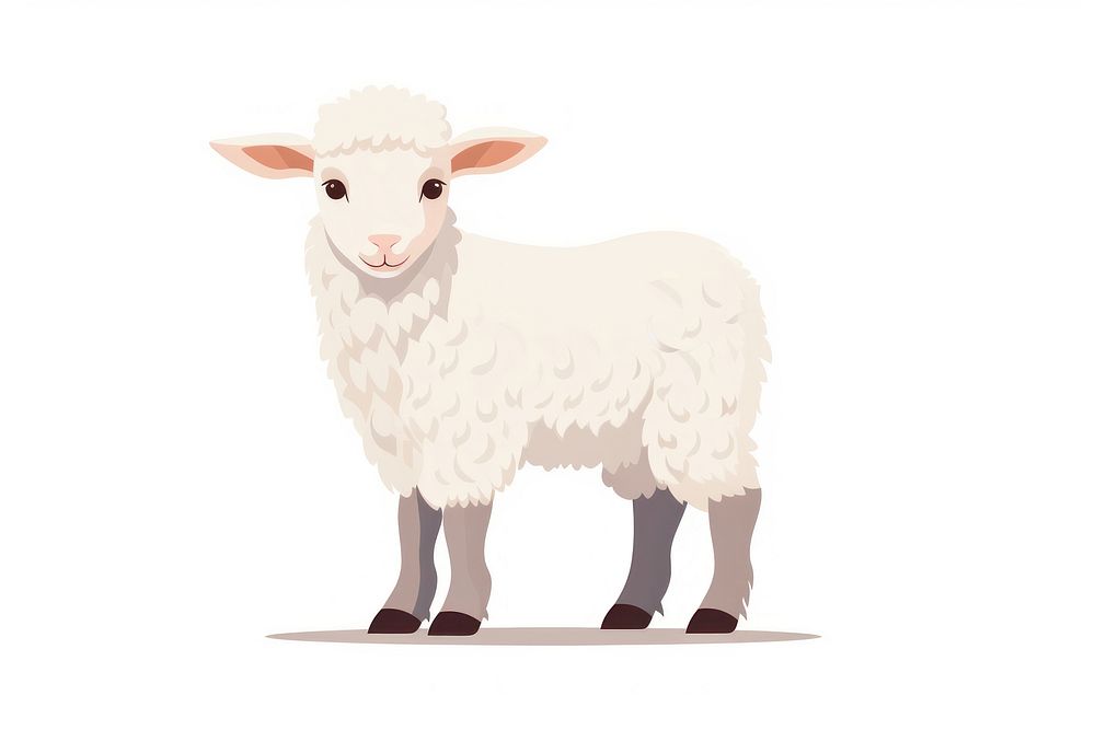 A young sheep livestock animal mammal. AI generated Image by rawpixel.