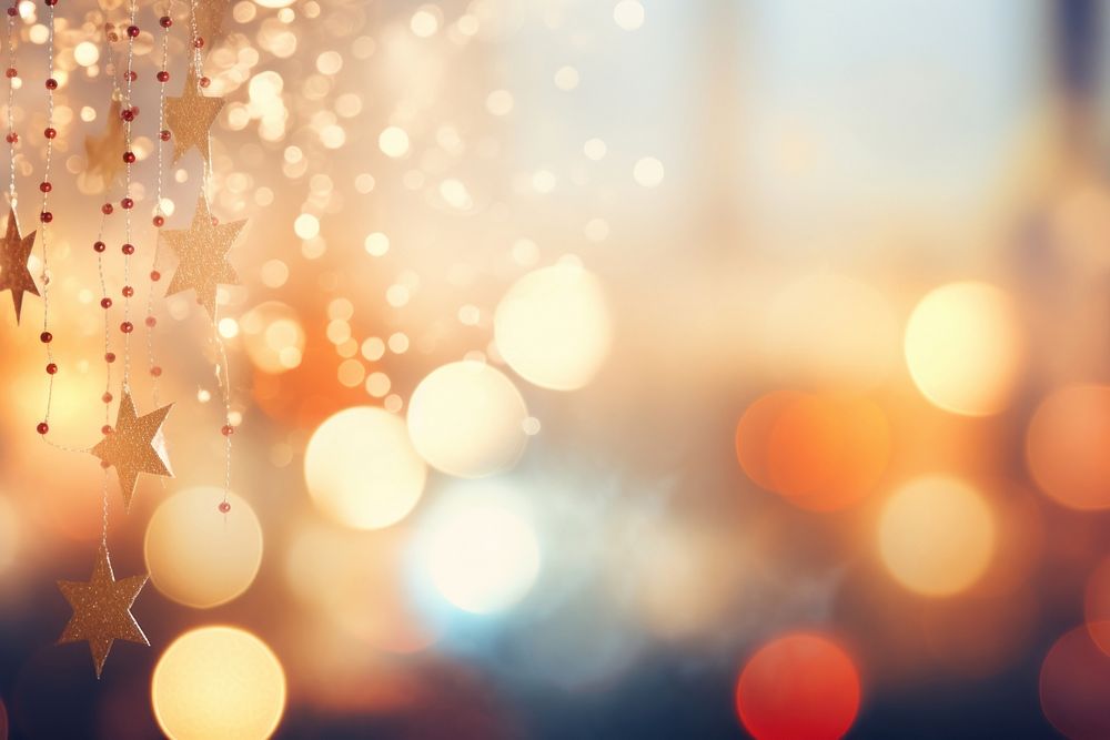Blurred background christmas backgrounds illuminated. AI generated Image by rawpixel.