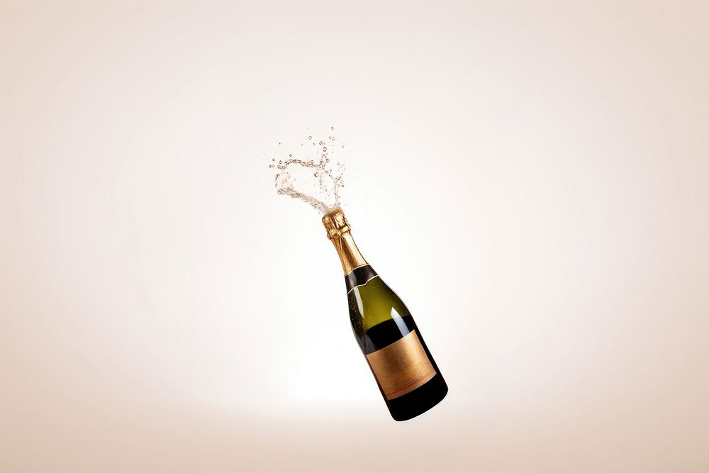 Bottle celebration champagne drink. AI generated Image by rawpixel.