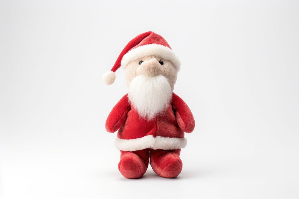 A Christmas santa claus plush decoration christmas white doll. AI generated Image by rawpixel.