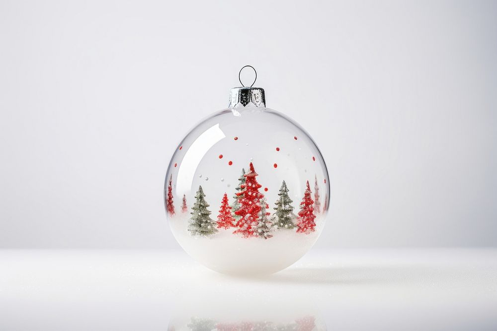 A christmas tree hanging decoration festival plant glass. AI generated Image by rawpixel.