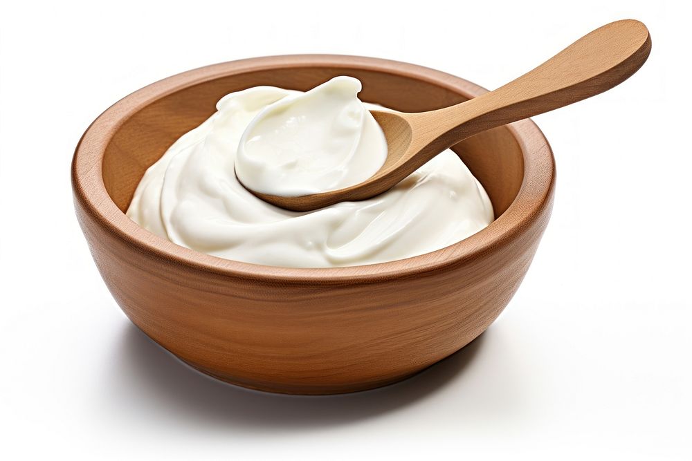 Cream spoon bowl mayonnaise. AI generated Image by rawpixel.