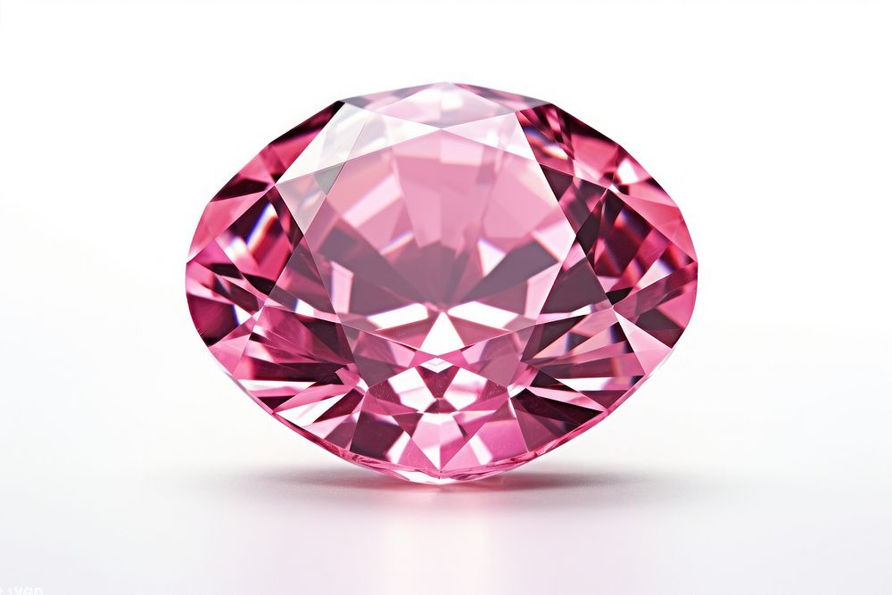 A pink diamond amethyst gemstone jewelry. AI generated Image by rawpixel.