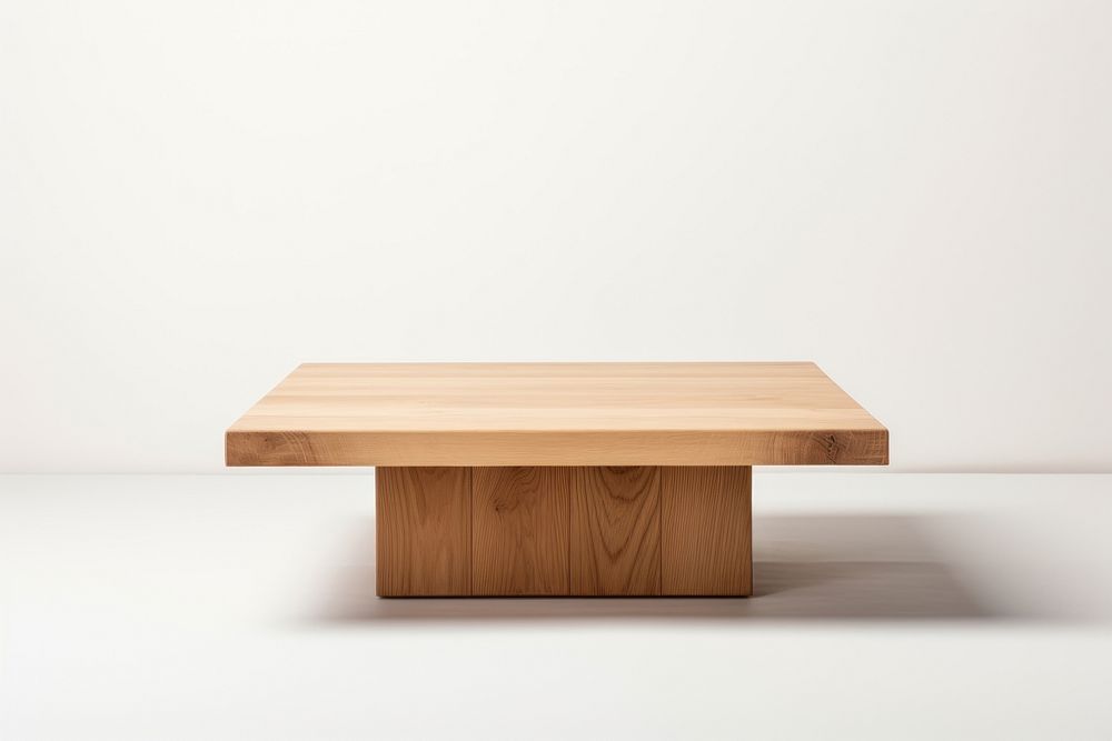 A wooden table furniture plywood simplicity. AI generated Image by rawpixel.