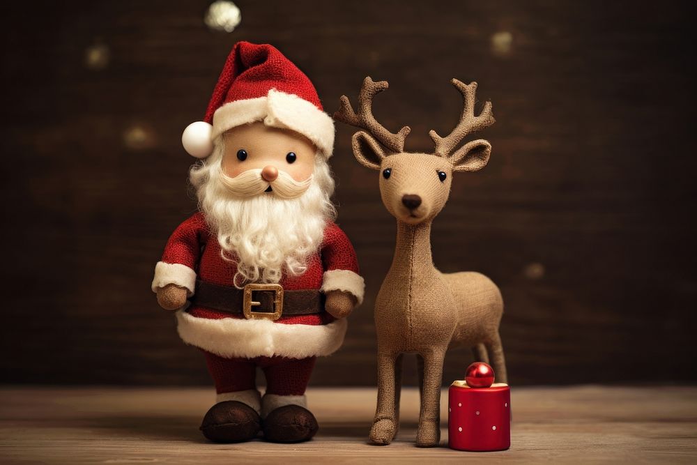 Christmas reindeer cute toy representation. AI generated Image by rawpixel.