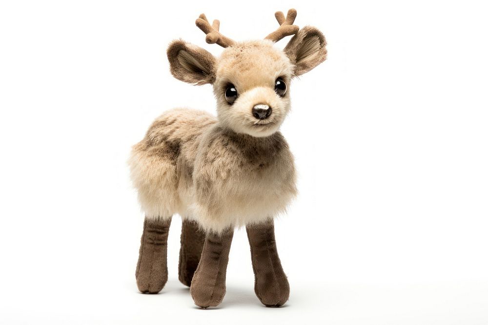 Reindeer figure toy mammal animal. AI generated Image by rawpixel.