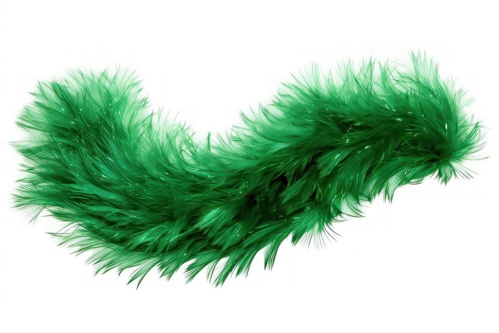 Christmas tinsel green white background caterpillar. AI generated Image by rawpixel.