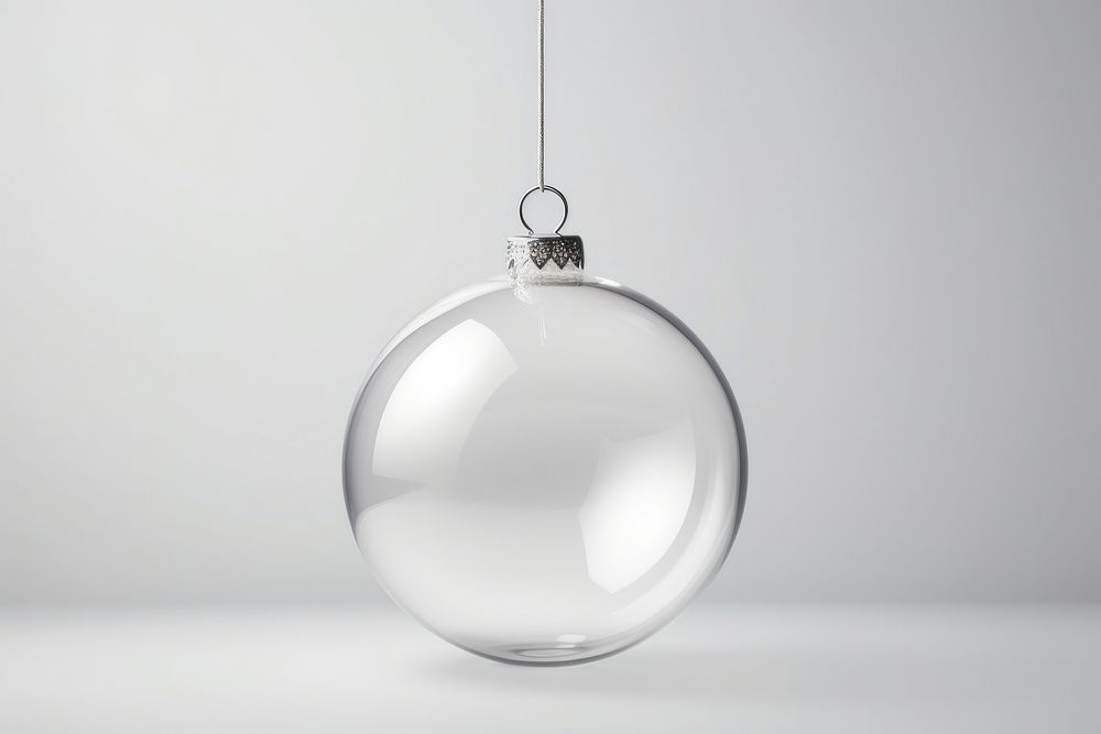 Christmas ball hanging glass transparent. AI generated Image by rawpixel.
