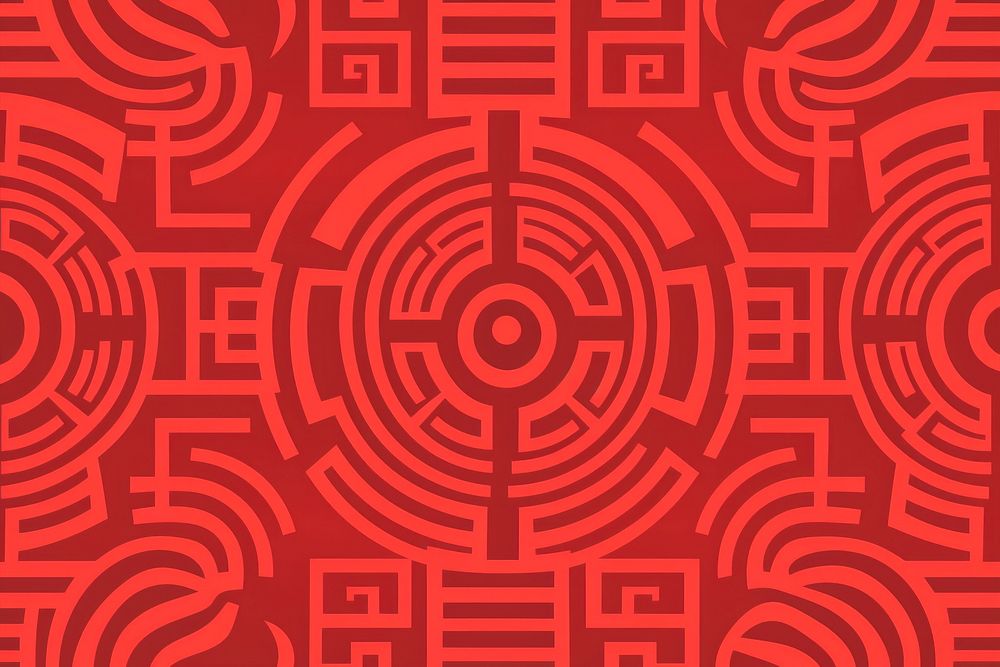 Red Chinese background seamless pattern backgrounds abstract. AI generated Image by rawpixel.