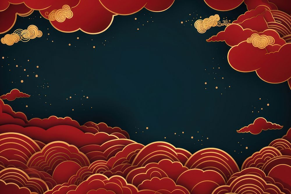 Pattern backgrounds cloud red. 