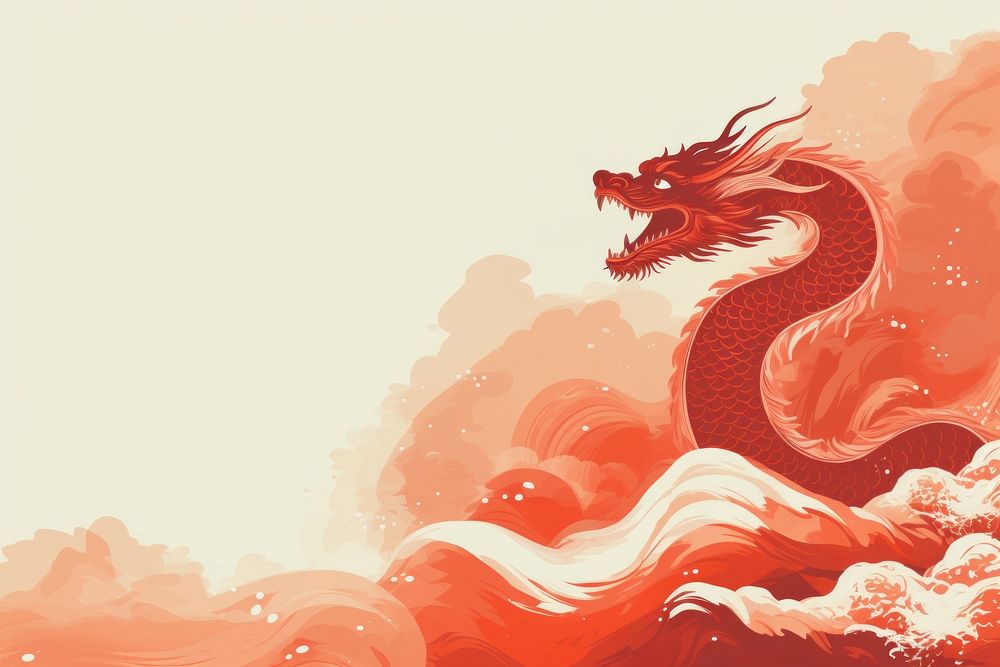 Dragon red creativity cartoon. AI generated Image by rawpixel.