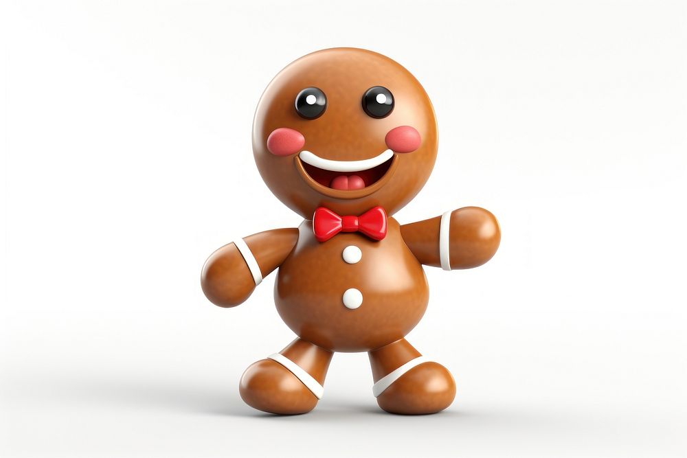 Christmas gingerbread man christmas cartoon cookie. AI generated Image by rawpixel.