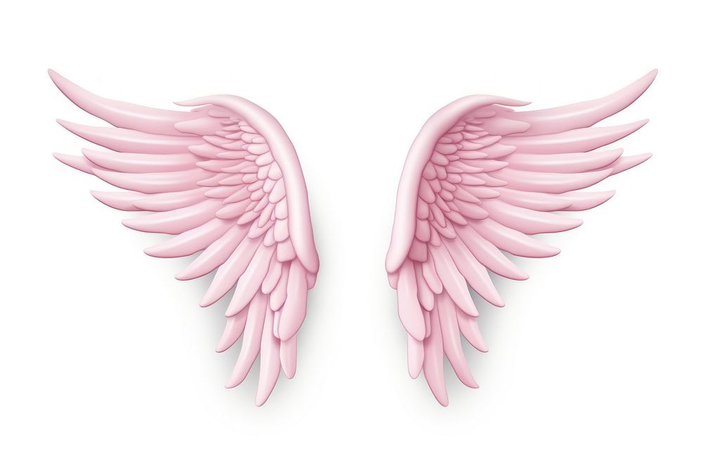 Angel wings white background archangel | Premium Photo Illustration ...