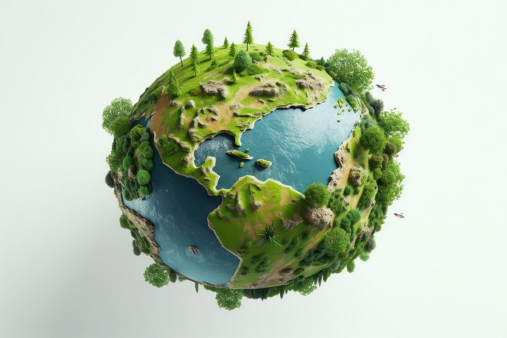 Earth outdoors planet nature. AI generated Image by rawpixel.