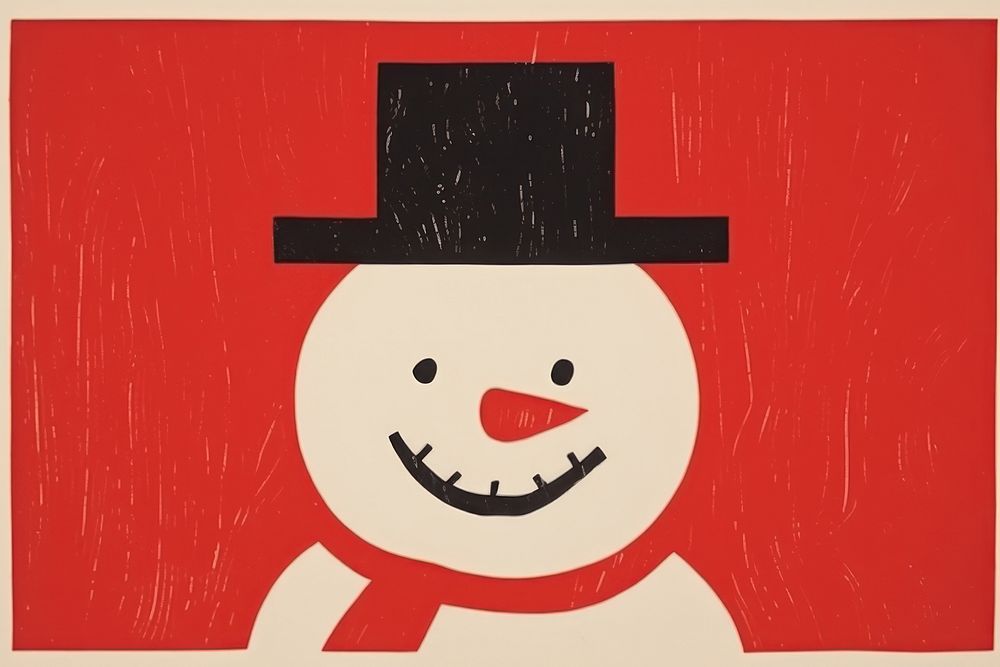 The snow man cartoon winter anthropomorphic. AI generated Image by rawpixel.