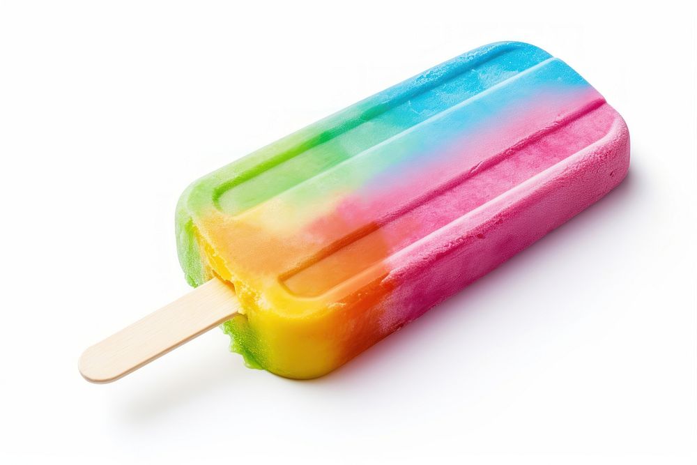 Popsicle dessert food white background. AI generated Image by rawpixel.