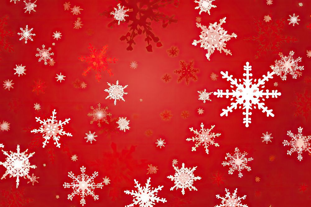 Snowflakes backgrounds red celebration. AI generated Image by rawpixel.