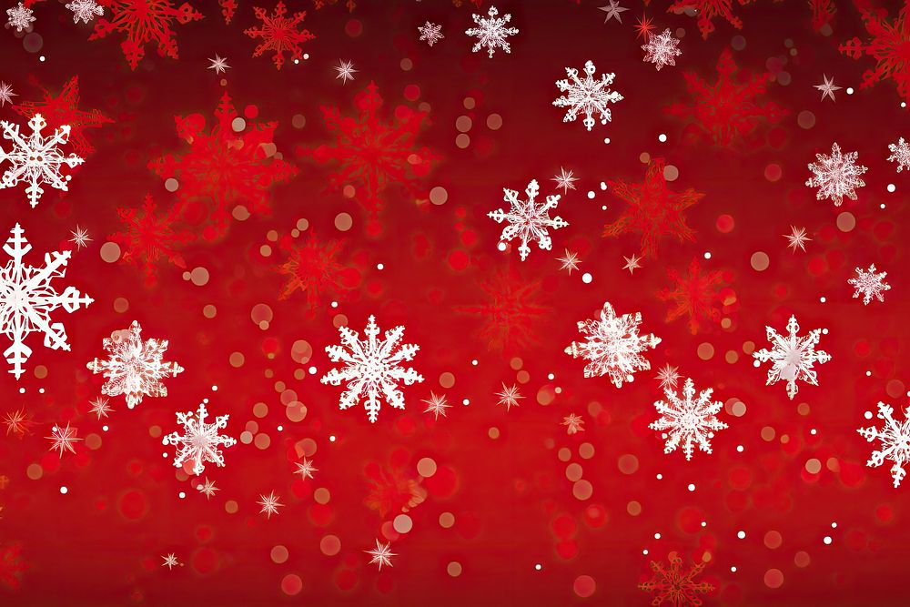 Snowflakes backgrounds red celebration. AI | Free Photo Illustration ...