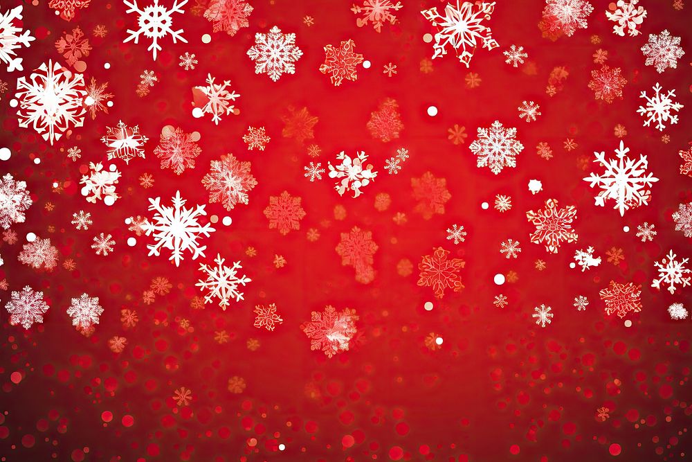 Snowflakes backgrounds pattern red. AI | Free Photo Illustration - rawpixel