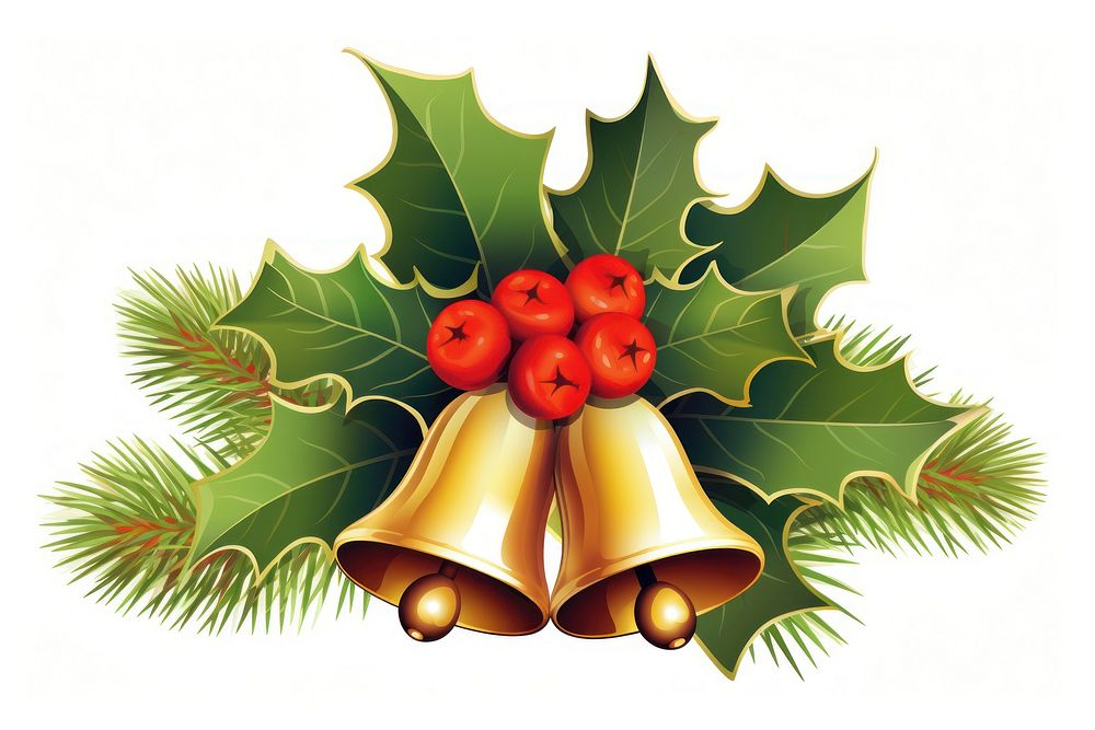 Christmas leaf bell celebration. AI | Free Photo Illustration - rawpixel